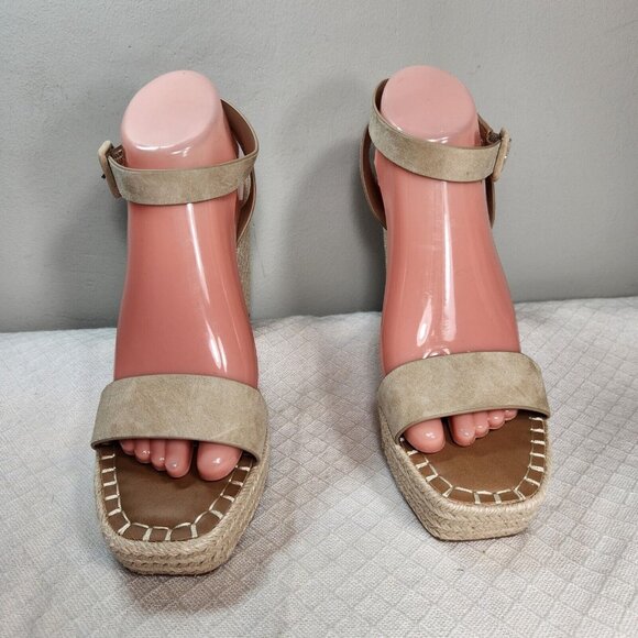Steve Madden Women's Size 10 M  Wedge Espadrille Sandals Shoes   Beige (64) - Picture 2 of 8